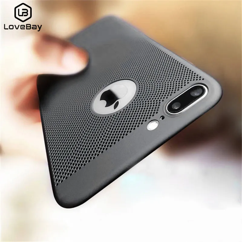 

Lovebay Ultra Thin Phone Case for iPhone 6 6s 7 8 Plus Hollow Breathable Heat Hard PC For iPhone 11 cover XS XR XS Max 11Pro Max