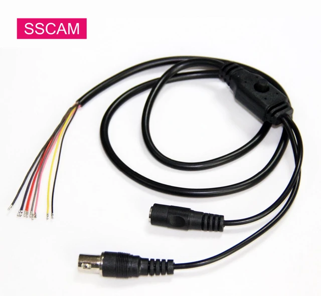 $17.71 10Pcs/Lot 80CM Analog AHD Camera OSD Cable Menu Control Button BNC Cables for 4 in 1 Analog Camera with 11 Pin