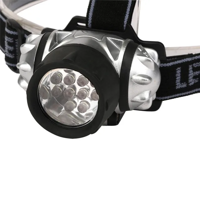 12 LED Flashlight outdoors Headlight Headlamp head light lamp Torch Lanterna with Headband,Use AAA H7TY0