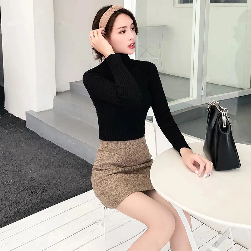 Marwin Newcoming Thick Turtleneck Warm Soft Flat Knitted Casual Solid Autumn Winter Female Pullovers Fashion Women Sweaters | Женская