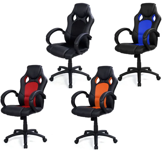 High Back Race Car Style Bucket Seat Office Desk Chair Computer High Back Race Car Style Bucket Seat Office Desk Chair Computer Swivel Home Gaming