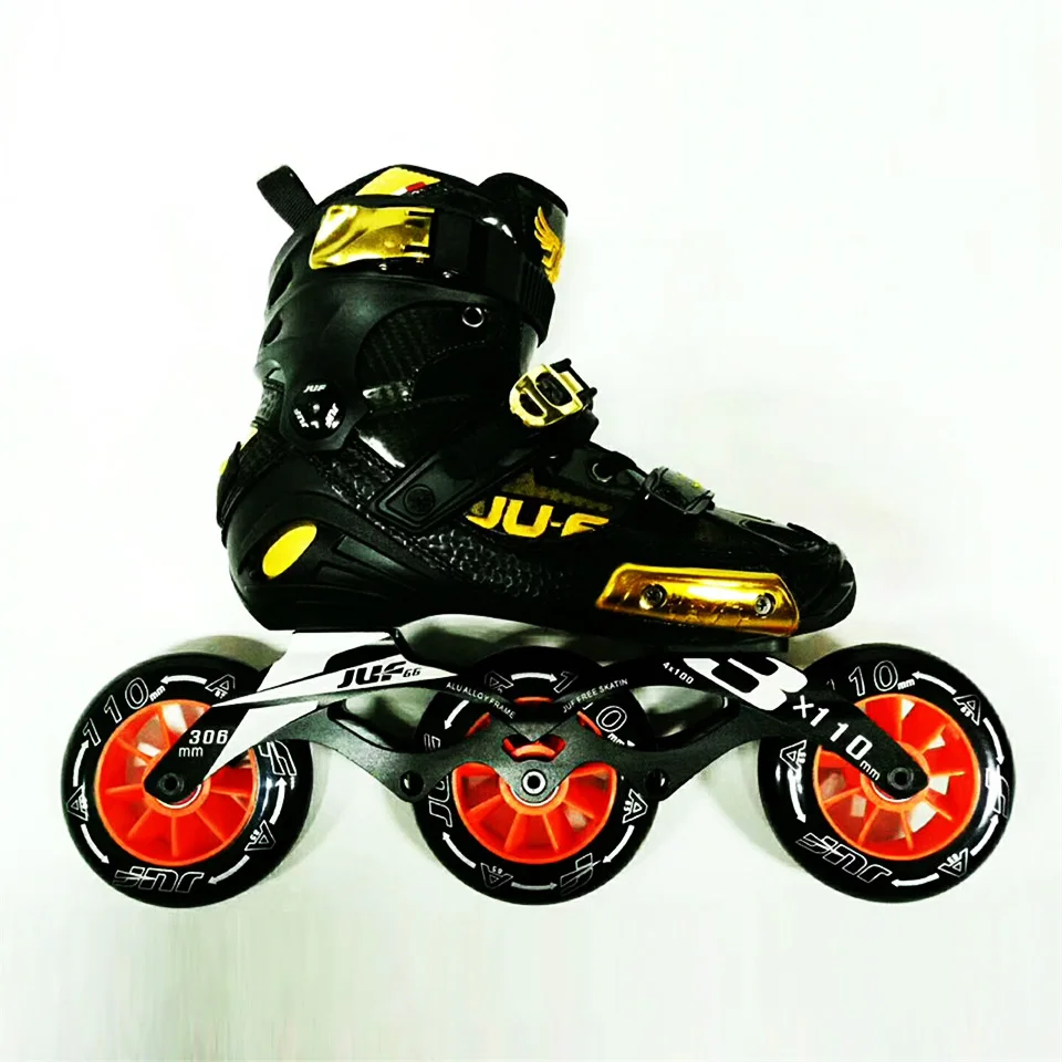 الحرب الذئب سرعة الزلاجات شبه solft عالية الكاحل الأسطوانة حذاء مضمنة Patines 3*110/4*100 مللي متر الهيكل ل الشارع سباق شحن التزلج F072