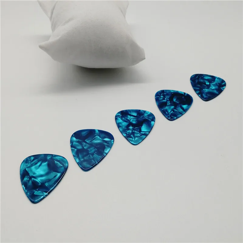 Premimum Quality Light Blue Pearl Celluloid Guitar Picks Blank Pearloid Sky Blue Guitar Plectrum 100PCS MOQ