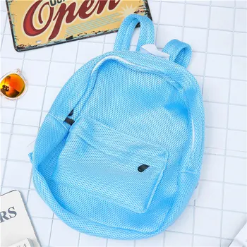 

2019 Fashion Hollow Mesh Shoulder Bag Schoolbags Drop Shipping 180223