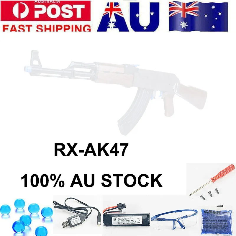 

ZhenDuo Toys 2019 RenXiang AKM-47 Gel Ball Blaster Water Bullet Mag-fed Toy Gun Adult Size AU