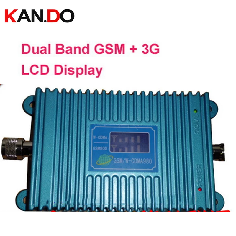 

950 model LCD display function dual band booster GSM 900Mhz Booster+3G WCDMA 2100Mhz Repeater 22dbm dual band booster