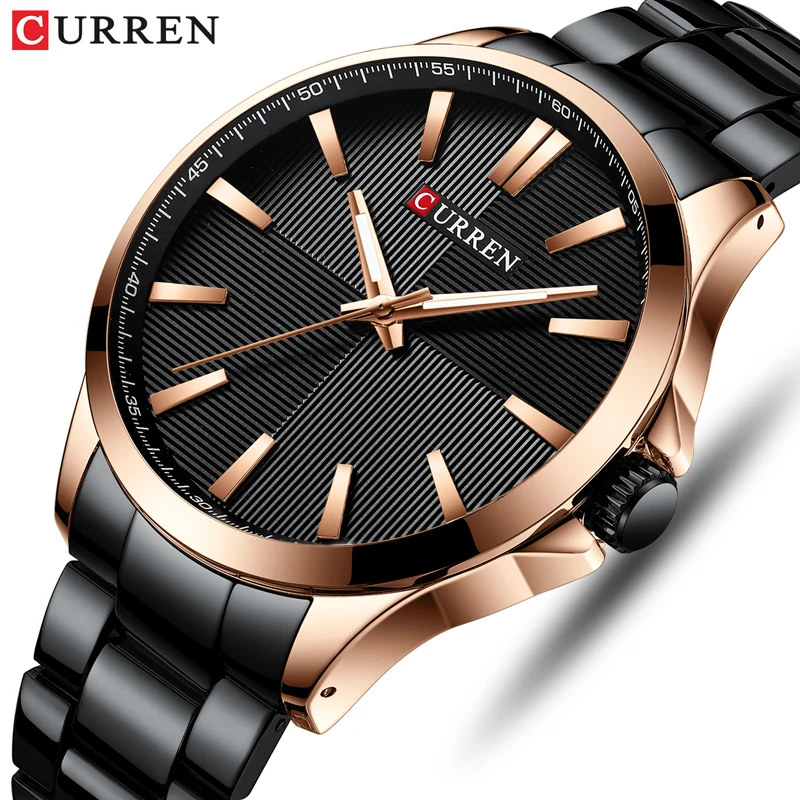 

CURREN Men Analog Quartz Watch Fashion Luxury Business Watches Mens Simple Casual Stainless Steel Wristwatch Relogio Masculino