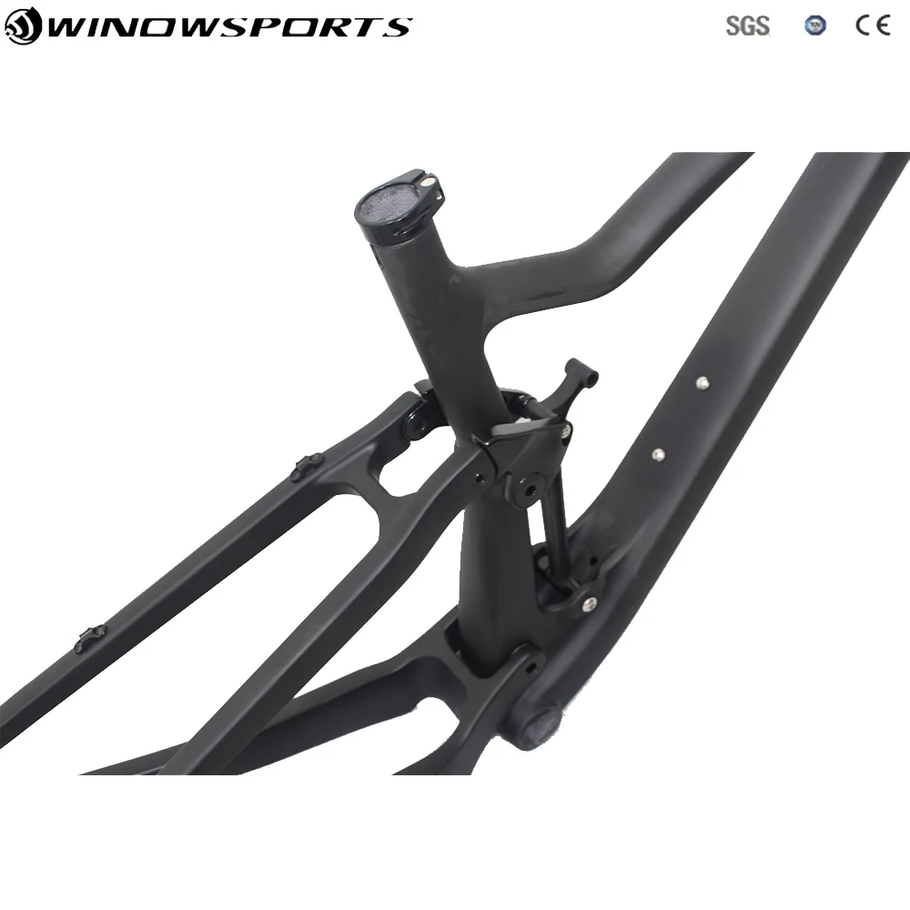 Discount 29er Full Suspension Carbon mtb frame XC MTB Frameset carbon suspension frame disc frame size 15.5/17.5/19/21 2