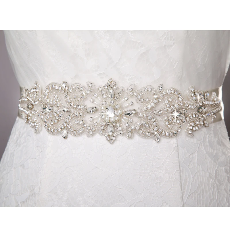 Inofinn 93# Кристалл Стразы вечернее платье Аксессуары для платьев свадебные пояса, пояс невесты свадебные ленты Пояски