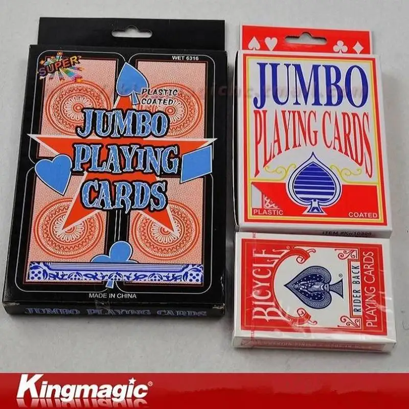 

Kingmagic Jumbo deck (12.7x9CM) Magic Poker Magic Cards Magic Props