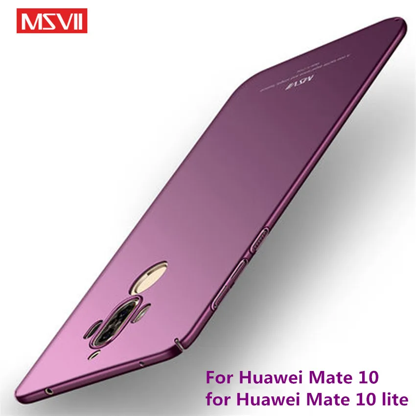 Чехол для Mate 10 lite msvii Ультратонкий Твердый чехол из поликарбоната с полной