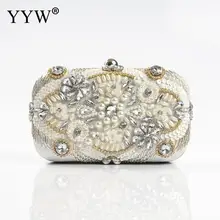 Yyw desigual perla bolsos embrague bolsa con rhinestone de lujo bolsos marca hombro bagsfeminina mujer bolso fiesta