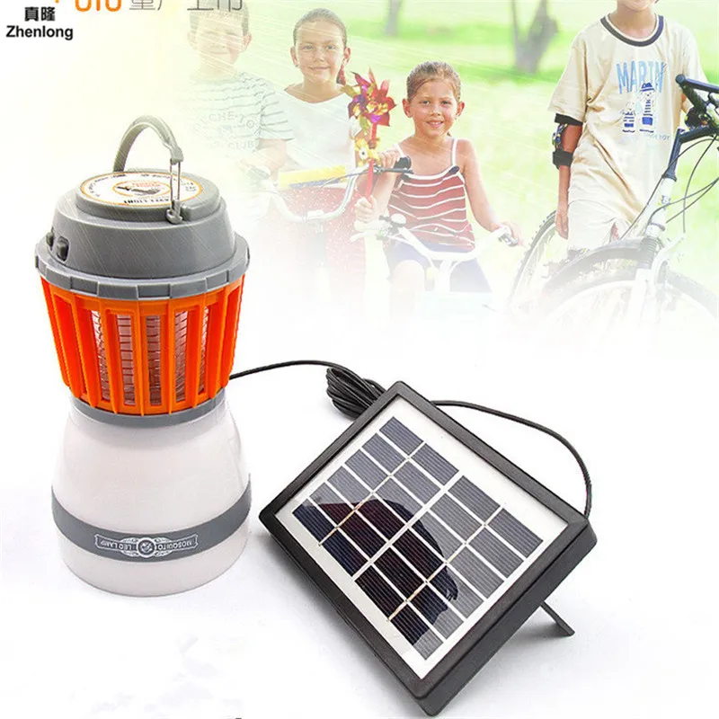 

Solar Power Mosquito Lamp Indoor Outdoor Electronic Bug Catcher with Hook To Hangable Effect 80 Sq Ft for Home Bedroom Garage
