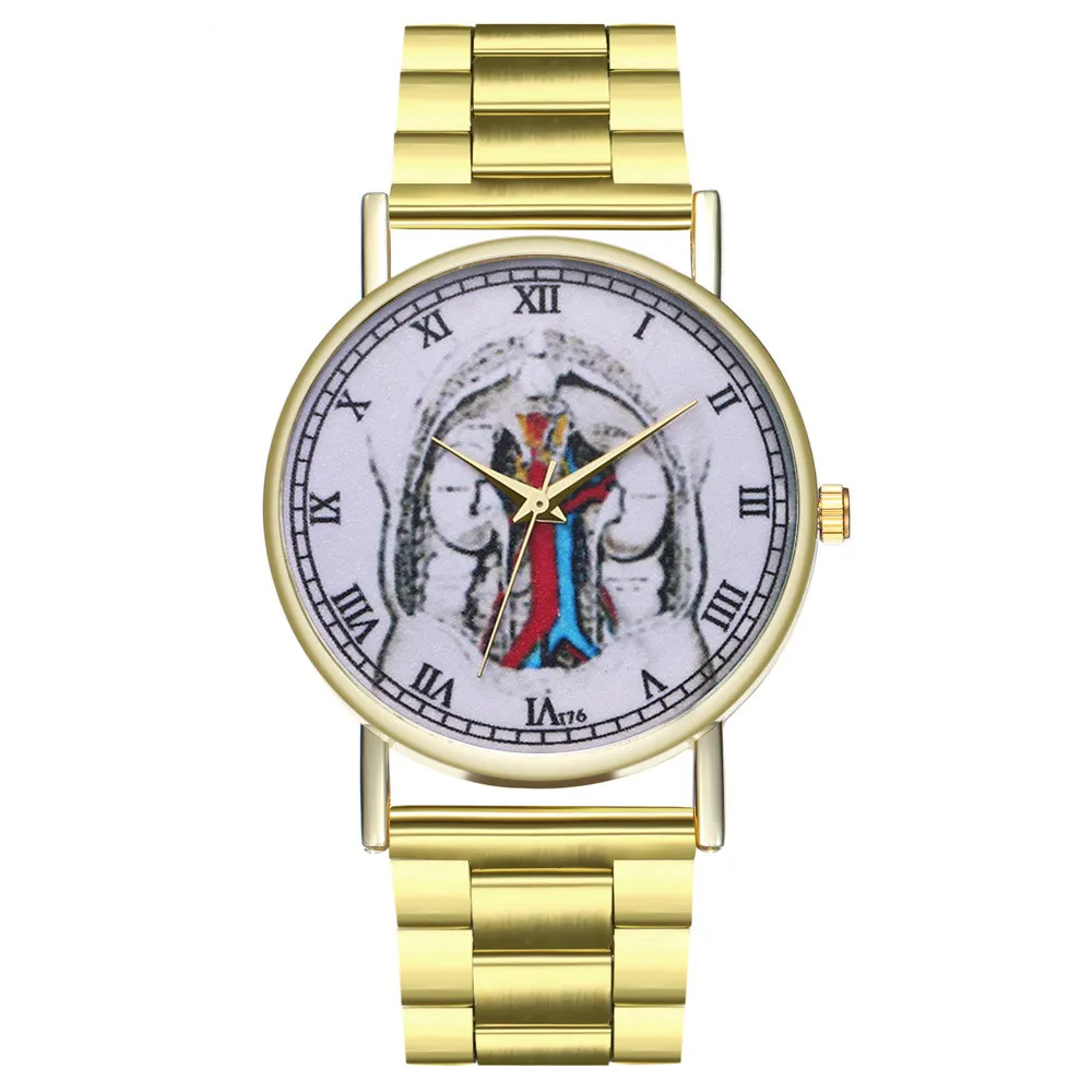 

Dropshipping New Fashion Golder Mesh Quartz Watch Women Metal Stainless Steel Dress Watches Relogio Feminino Gift Clock #E