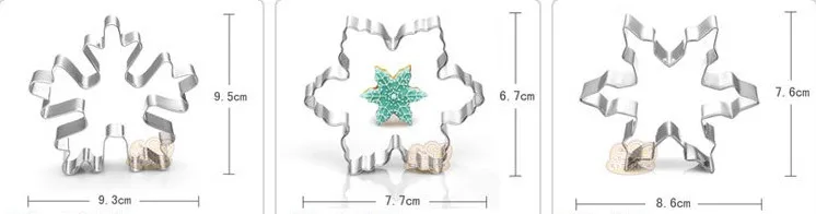 Рождественская форма для печенья из нержавеющей стали, форма для конфет, печенья, инструменты для приготовления пищи, Рождественская тематика, металлические формочки, форма для снежинок