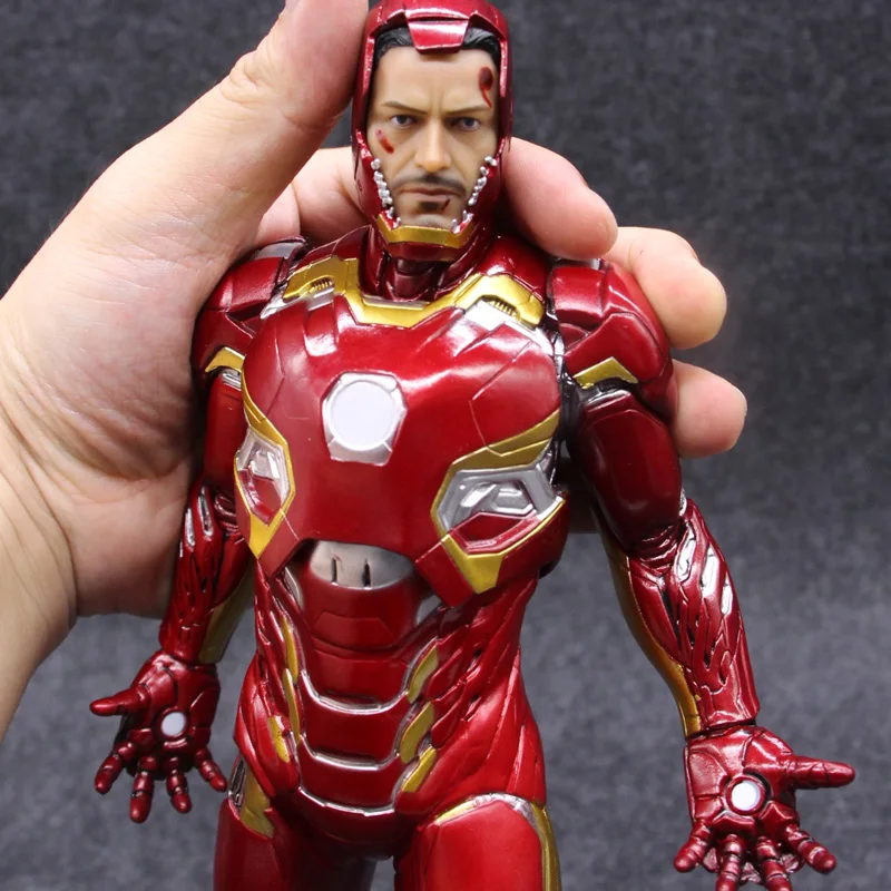 Сумасшедшие игрушки Marvel Железный человек 3 Марка XLV MK45 1:6 Мстители ПВХ
