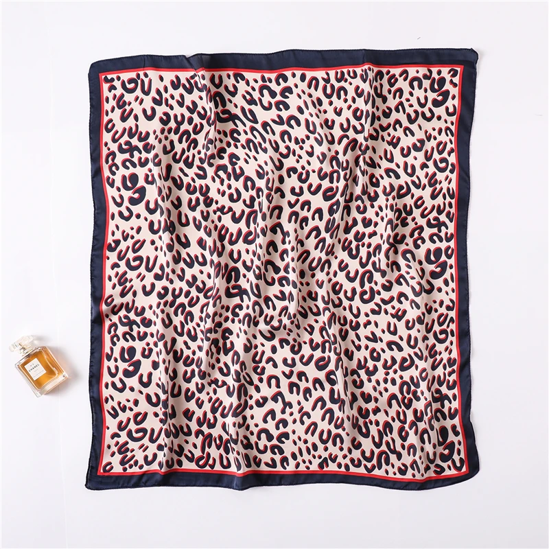 2019 designer brand women silk scarf square small scarves shawls ladies office hair neck Handkerchief 70*70cm