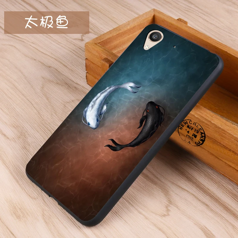 Huawei Y6II Case Original Cover for Huawei Y6-2 Bag Case Cover Skin Wolf Fish Skull y6 II Fundas 100% 11