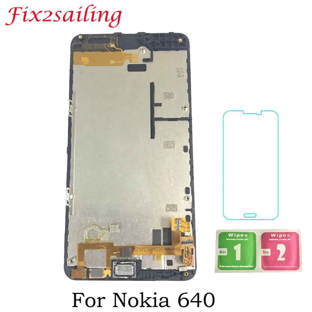 

Original 5.0inch LCD Display for NOKIA Lumia 640 LCD Display Touch Screen Digitizer Assembly with frame LCD Replacement
