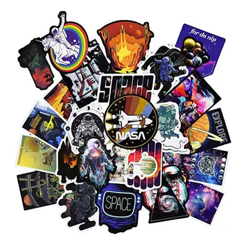 

100Pcs SPACE EXPLORER STICKERS Vinyl Decals for Laptop Macbook Trackpads Keyboards Waterproof Vinyl Stickers Graffiti Sticker