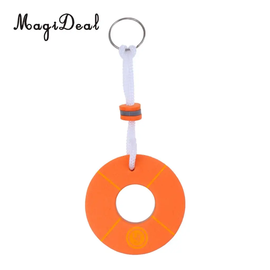 MagiDeal Yachting Boating Floating Key Chain Key Ring Keyring - Buoy Shape Orange for Marine Sailing Boat Float Replacement Acce