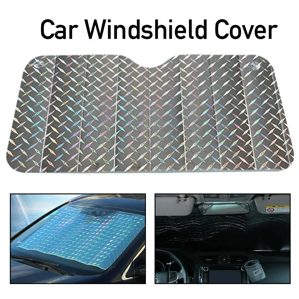 

For Car Exterior Parts 1pc Reflective Car Windscreen Sun Shade 5 Layers Auto Sun Covers UV Visor Protector 60x130CM Mayitr