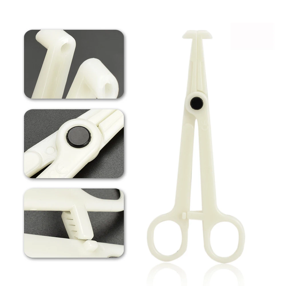 Plastic Body Piercing Tools Pliers Ear Lip Navel Nose Tongue Septum Forcep Clamp Plier Tool For Tattoo Body Jewelry