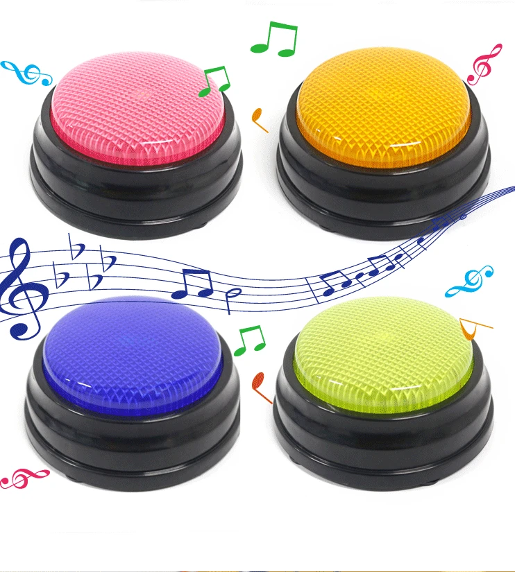 20s Voice Recordable Talking Button Sound Button Answer Buzzer with Led 
