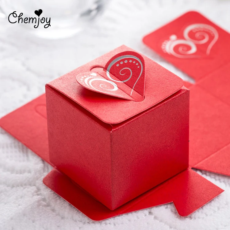 Heart Laser Cut Wedding Favor Boxes Candy Box Wedding Gift for Guests ...