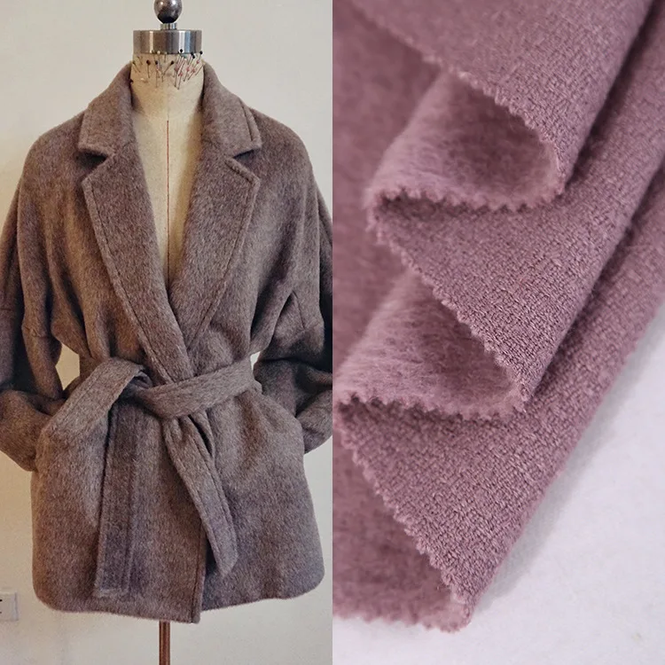 

Alpaca Alpaca Woolen Winter Coat Fabric Woolen the Cloth-650gsm
