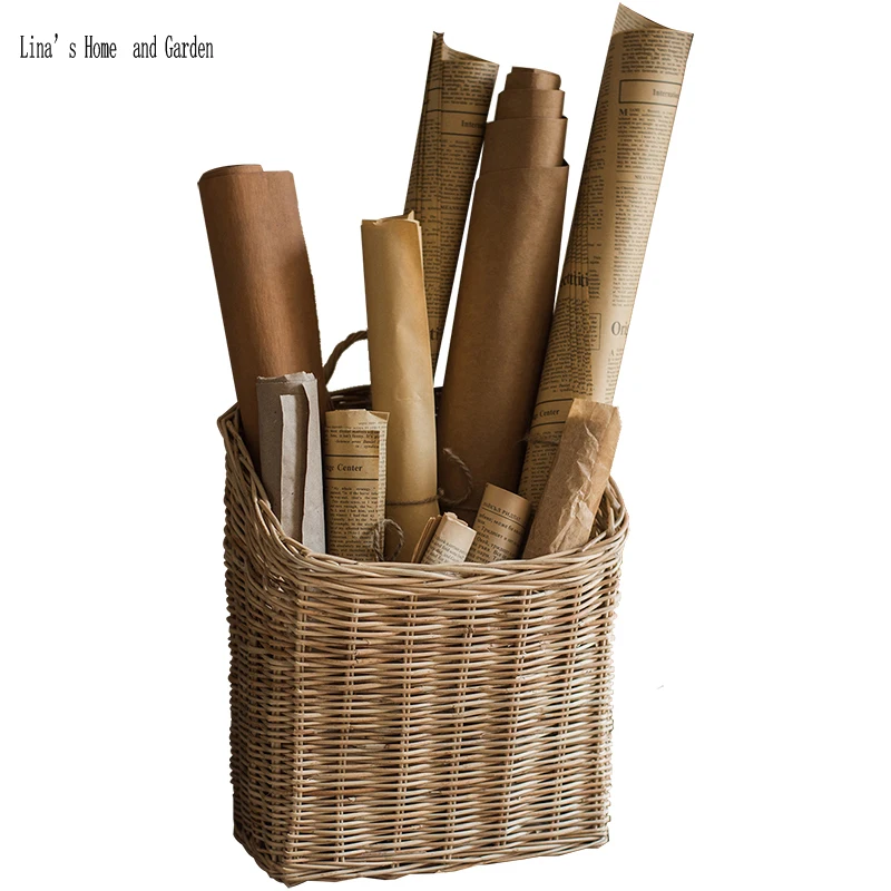 decorative nature finish handmade rattan Baskets