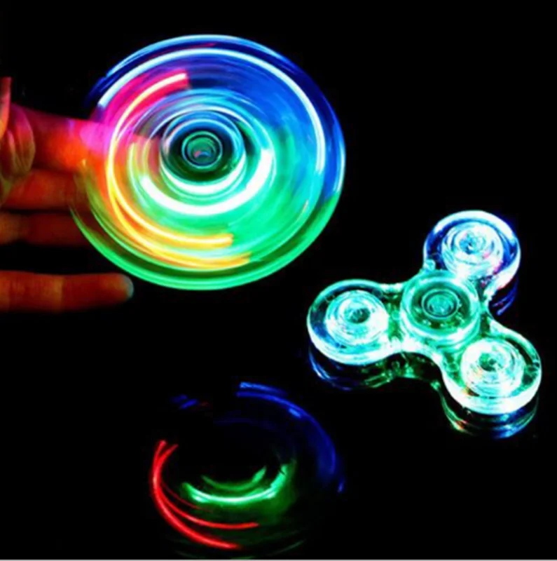 

Luminous LED light Spinner Hand Top Spinners Glow in Dark Light Spinner Finger Stress Relief Toys