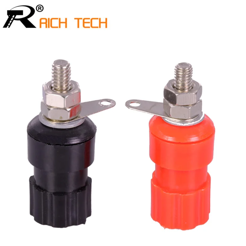 

4pcs/2 pairs Speaker Amplifier Terminal Binding Post Banana Plugs Socket Female Connector Durable