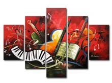 5 pcs Multi-pictures combination set music Diy diamond Painting Full Square Drill Embroidery 5d Diamond Cross Stitch home decor