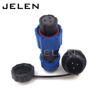 

SD13, 1 2 3 4 5 6 7pin plug connector waterproof and dustproof (female) socket (male), LED power cable connector, IP68