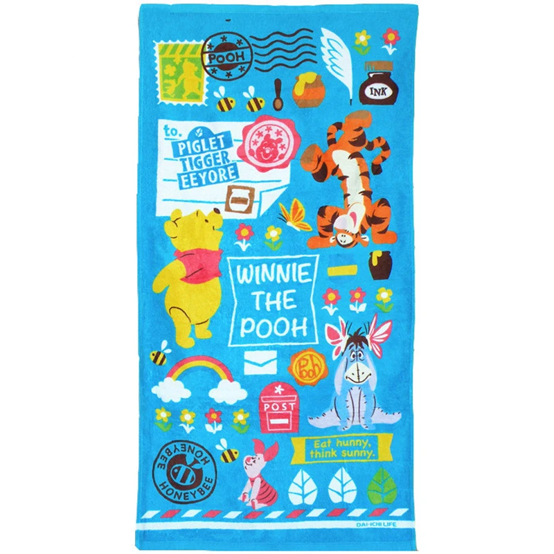 

Disney cartoon bath towel animal super soft and quick-drying absorbent adult children cotton towel beach towel 120x60cm