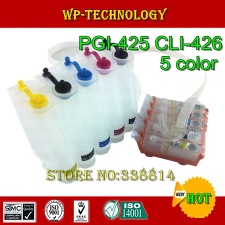 

[Empty] CISS suit for Canon PGI425 CLI426 cartridges , suit for Canon  IP4840 MG5240 MG5140 MG6140 MG8140 IX6540, With ARC Chips
