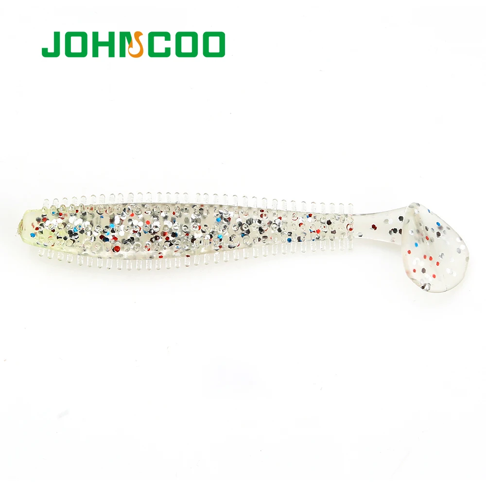 JOHNCOO 60 мм 94 мм Мягкая приманка Vivid Swimbait рыболовная приманка Shad искусственные черви рыболовная приманка на окуня щука