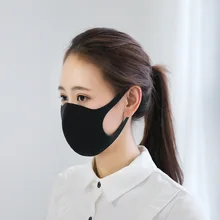 5 шт. черный Здоровье Велоспорт Анти-пыль лицевая маска респиратор унисекс модные Kpop рот-муфельной уход за кожей лица маски