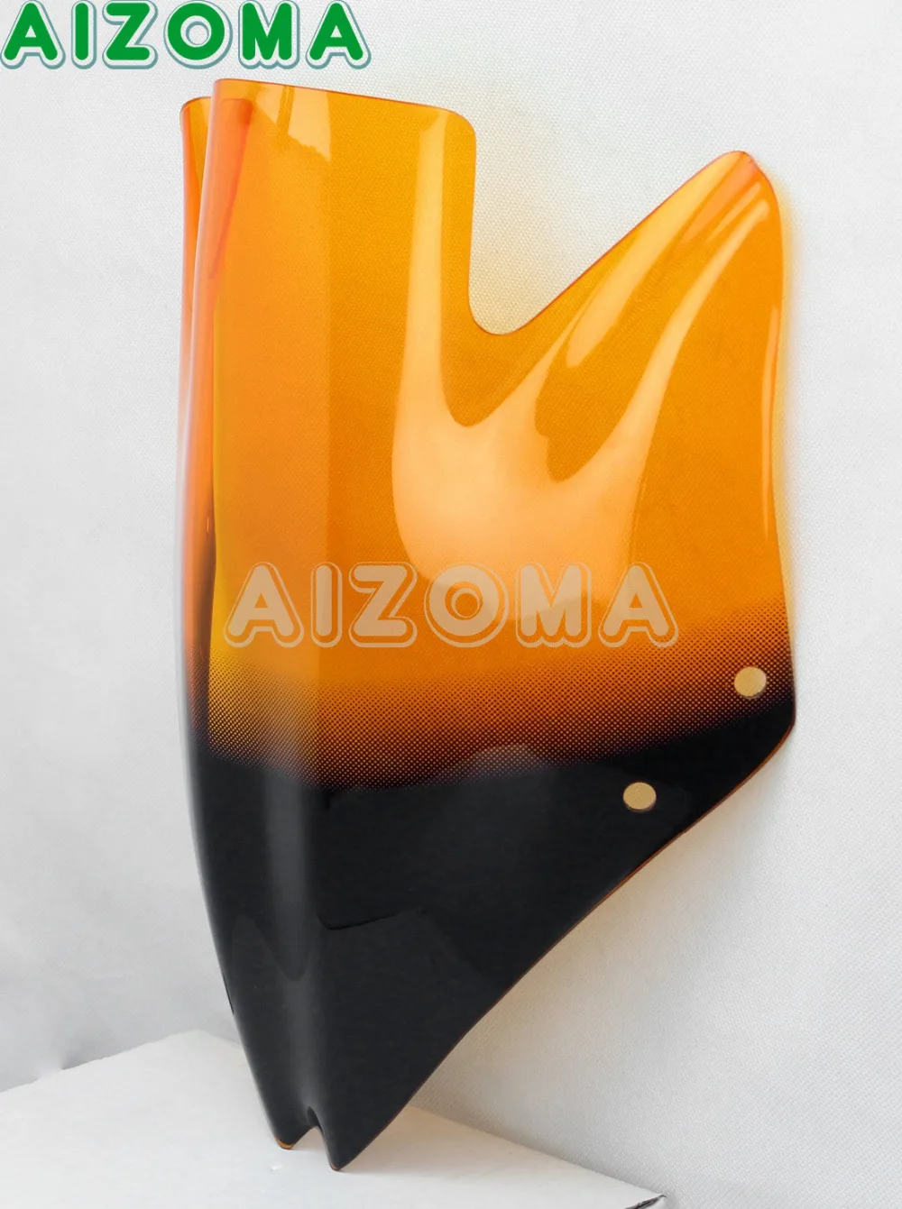 Touring мотоциклетное ветровое стекло оранжевый ветрового ветрозащитный экран w/кронштейн для Kawasaki Z750 Z750R 2007-2008 2009 2010 2011 2012