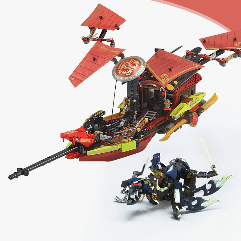 

Lepin 06020 Phantom Ninja LegoINGlys NinjagoINGly Series Destiny's Bounty Ultimate Decisive Battle Assemble Puzzle To Play