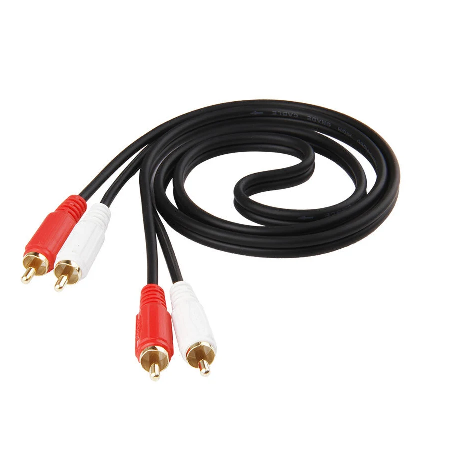 Trumsoon 2RCA to 2RCA Stereo Daul Channel AUX RCA Audio Cable for Laptop DVD TV 1.5/3/5/10m