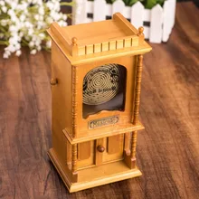 Античная Винтаж ветер деревянная музыкальная шкатулка ретро часы модель играть замок в небо