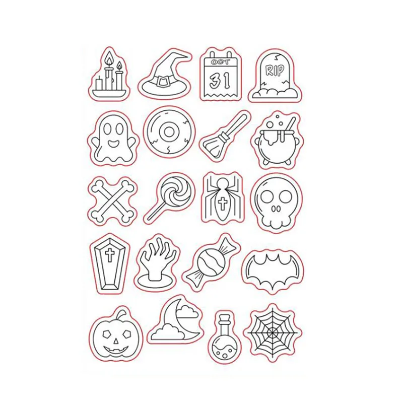 

Halloween pumkin transparent clear stamp for DIY Scrapbooking/Card Making/Kids Christmas Fun Decoration Supplies