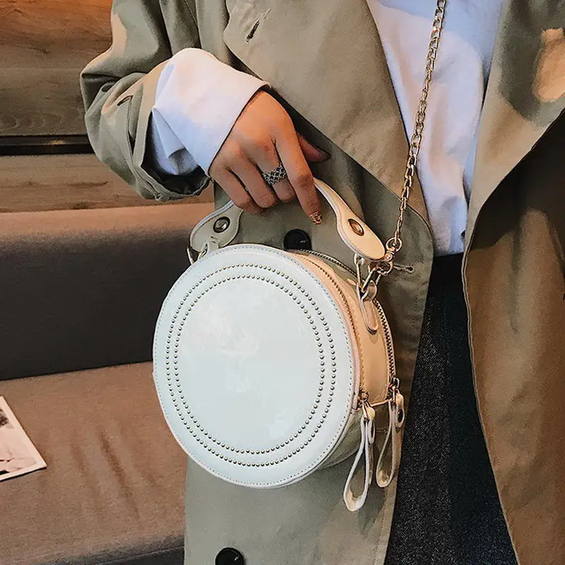 DIINOVIVO الأزياء براءات الاختراع والجلود المرأة حقيبة صغيرة برشام جولة Crossbody حقيبة ل سلسلة نسائية العلامة التجارية حقائب السيدات حقائب اليد ... DIINOVIVO الأزياء براءات الاختراع والجلود المرأة حقيبة صغيرة برشام جولة Crossbody حقيبة ل سلسلة نسائية العلامة التجارية حقائب السيدات حقائب اليد ...