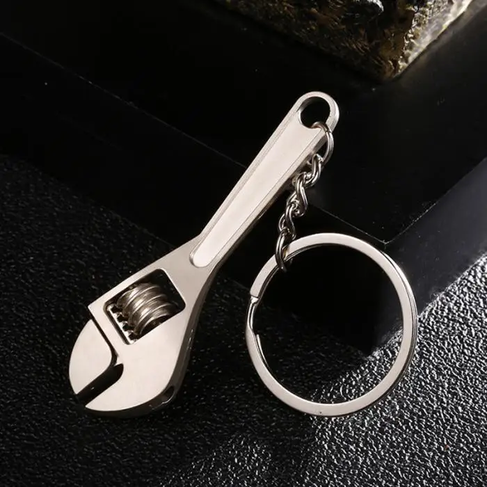 Мини металлический Регулируемый инструмент гаечный ключ брелок кольцо брелок подарок PAK55