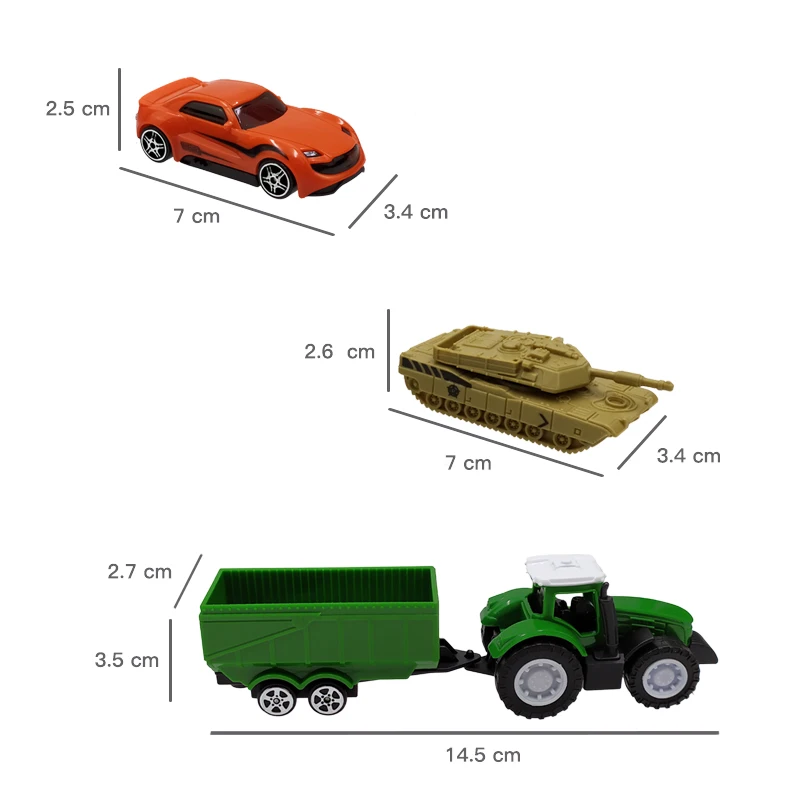 Urtoypia литой автомобиль игрушки 1: 64 модель строительной машины пожарная машина скорой помощи самолет трактор спортивный автомобиль игрушка для мальчиков