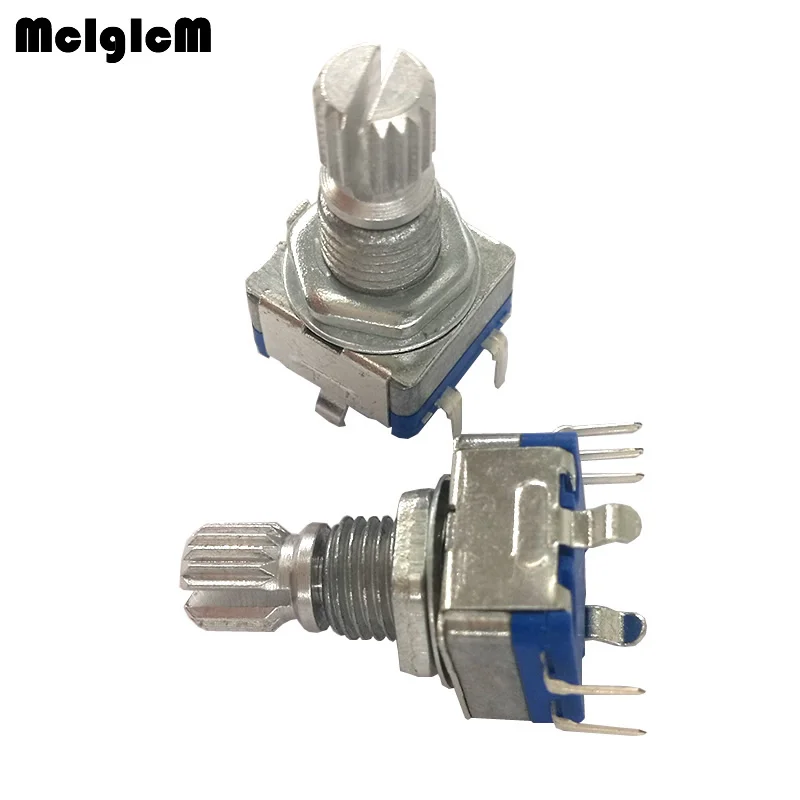 

200pcs Rotary encoder,code switch/EC11/ audio digital potentiometer,with switch,5Pin, handle length 15mm