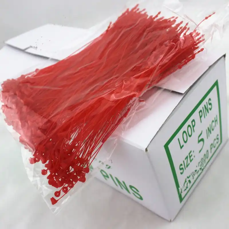 1000pcs/lot 9" string hang tag garment tags lock plastic snap fastener