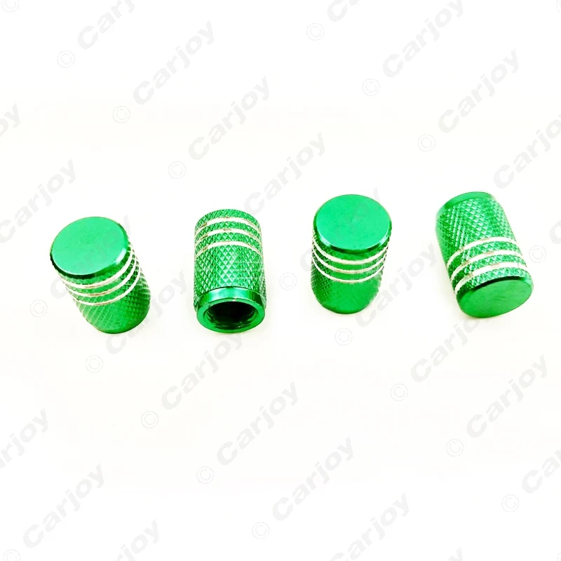 Auto Motorcycle Aluminum Alloy Wheel Tire Valve Stem Caps Dust Covers 4pcs 6-Color Black/Red/Gold/Green/Blue/Purple